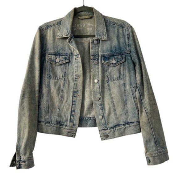 GAP 1969 Denim Jacket – 100% Cotton, Women’s Size Small - Picture 1 of 4